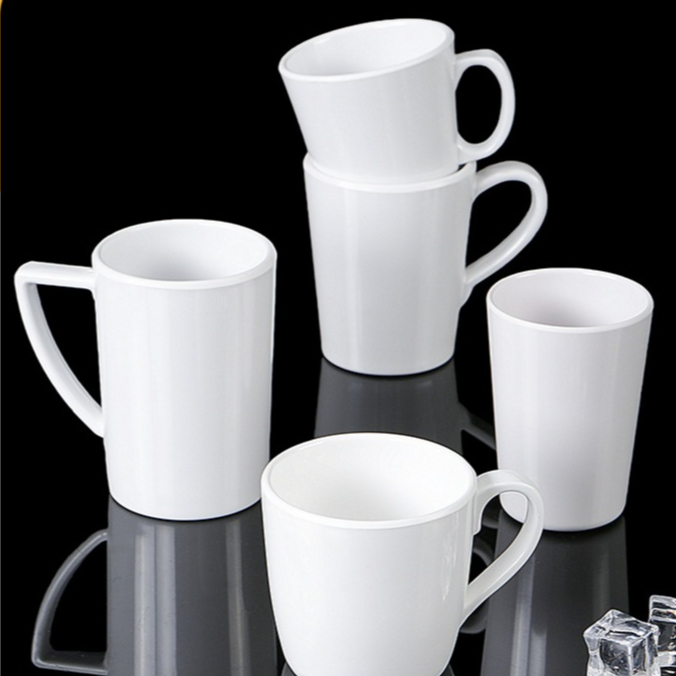 Cốc Phíp Trắng Cao Cấp Melamine A5 5207