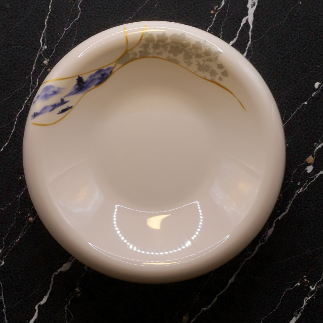 Đĩa Hoa Tròn Phương Đông Cao Melamine Cao Cấp 609-10