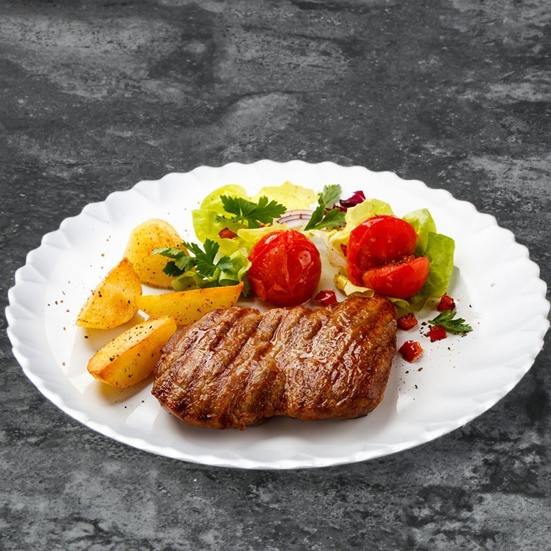 Đĩa Tròn Bồ Đề Phíp Trắng Cao Cấp Melamine A5 3408