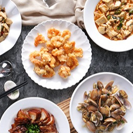 Đĩa Tròn Bồ Đề Phíp Trắng Cao Cấp Melamine A5 3409