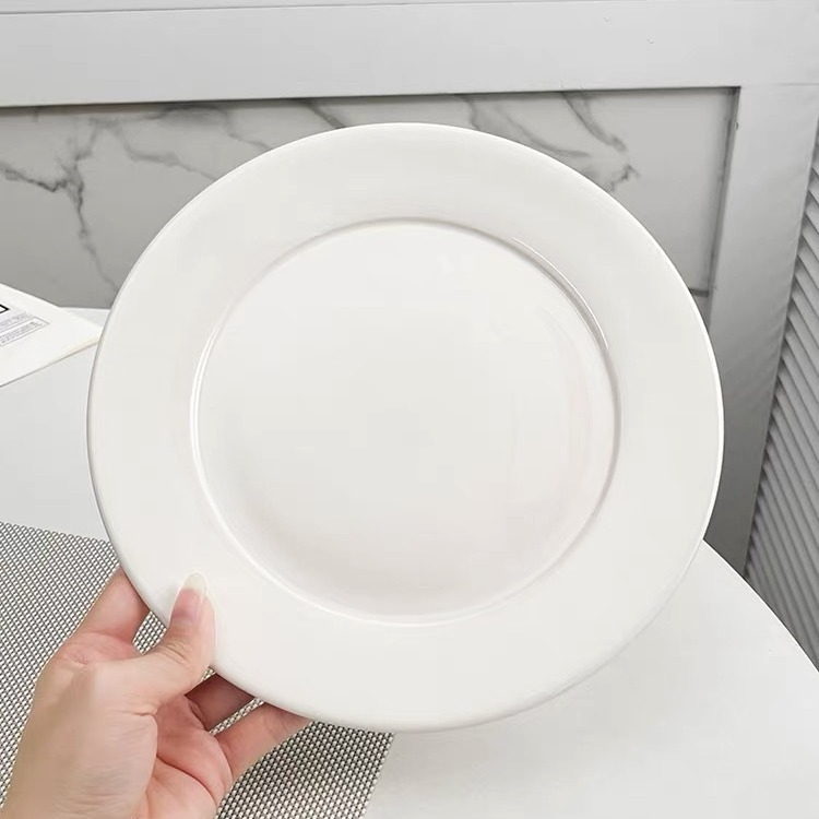 Đĩa Tròn Sâu Trắng Cao Cấp Melamine A5 P1009